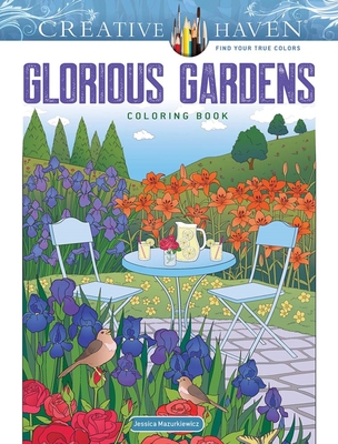 Creative Haven Gorgeous Gardens Coloring Book (Adult Coloring Books: Flowers & Plants)
