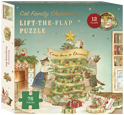 Cat Family Christmas Lift-The-Flap Puzzle: Count Down to Christmas: 12 Flaps: 76 Pieces (The Cat Family)
