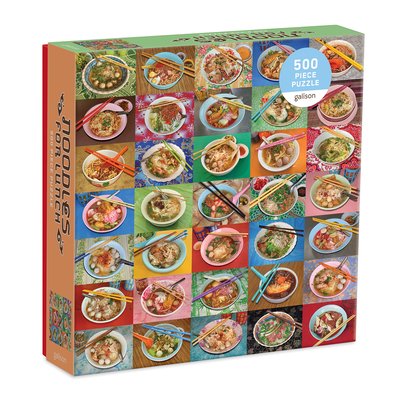 Noodles for Lunch 500 Piece Puzzle from Galison - Featuring 35 Colorful Images of Tasty Noodle Dishes from Southeast Asia Photographed by Troy Litten, 20' x 20', Fun & Challenging, Unique Gift Idea