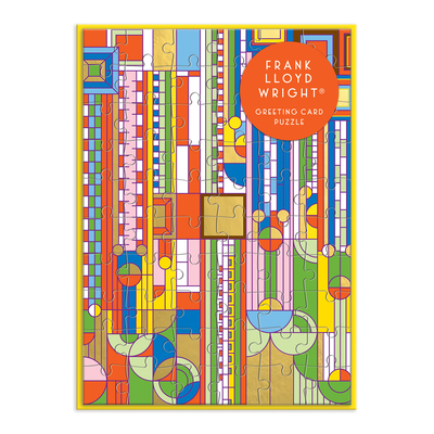 Image for Frank Lloyd Wright Saguaro Forms & Cactus Flowers Greeting Card Puzzle