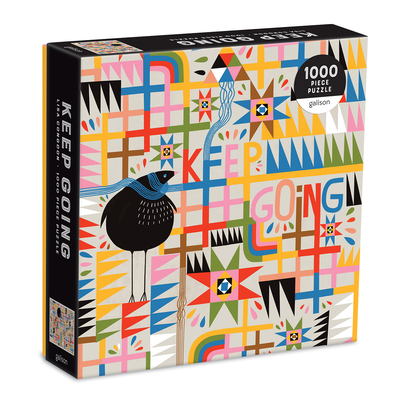 Galison Keep Going 1000 Piece Puzzle from Galison - Beautifully Illustrated Puzzle for The Whole Family to Enjoy, 20' x 20', Unique Gift Idea!