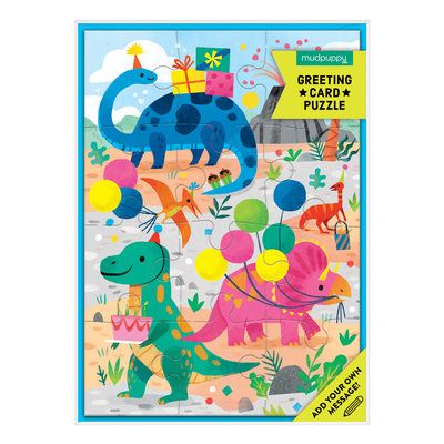 Image for Dino Party Greeting Card Puzzle