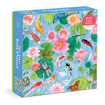 Image for Galison by The Koi Pond ? 1000 Piece Puzzle Fun and Challenging Activity with Bright and Bold Artwork of Beautiful Koi Fish Pond for Adults and Families