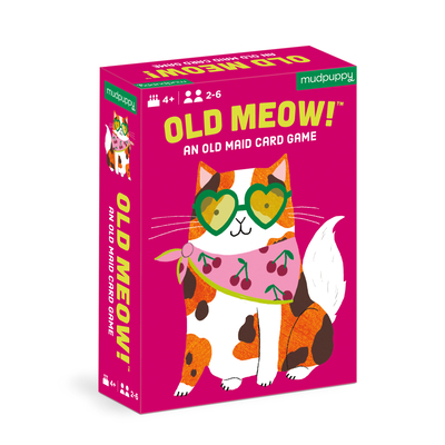 Mudpuppy Old Meow! Feline Version of Classic Kids Old Maid Card Game with Cute Illustrations of Cats for Children Ages 4 and Up, 2-4 Players