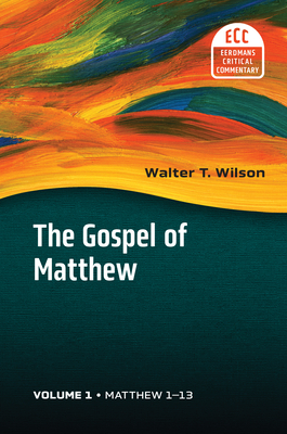 Image for Matthew 1?13: The Gospel of Matthew, vol 1 (Eerdmans Critical Commentary)