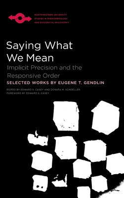 Saying What We Mean: Implicit Precision and the Responsive Order (Studies in Phenomenology and Existential Philosophy)