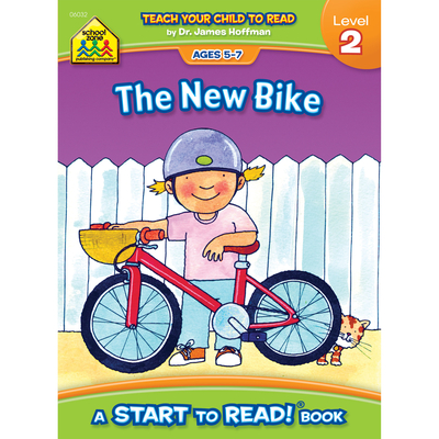 School Zone - The New Bike, Start to Read! Book Level 2 - Ages 5 to 7, Rhyming, Early Reading, Vocabulary, Sentence Structure, Picture Clues, and More (School Zone Start to Read! Book Series)