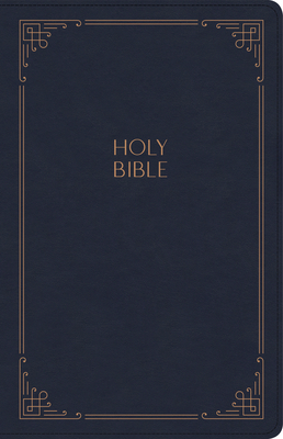 Image for KJV Large Print Personal Size Reference Bible, Navy Leathertouch Indexed