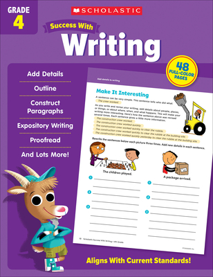 Image for Scholastic Success with Writing Grade 4 Workbook Scholastic Success with Writing Grade 4 Workbook
