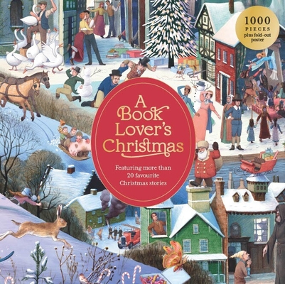 A Book Lover's Christmas A 1000-piece Jigsaw Puzzle Includes Beautiful Illustrations of Christmas Scenes from Literature, find Your Favorite Characters!
