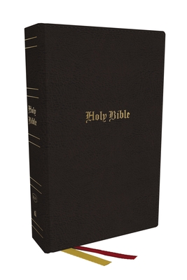 KJV Holy Bible, Super Giant Print Reference Bible, Black, Genuine Leather, 43,000 Cross References, Red Letter, Comfort Print: King James Version