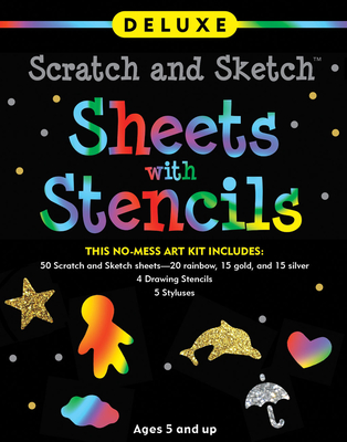 Image for Deluxe Scratch & Sketch Kit (50 assorted sheets with bonus stencils)