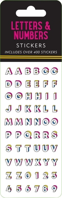 Letters & Numbers Sticker Set (6 different sheets of stickers!)