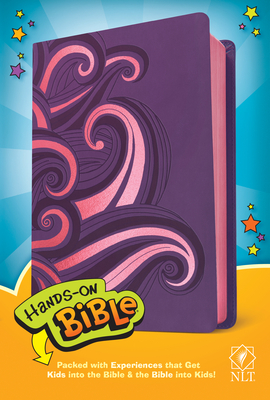 Image for Hands-On Bible NLT (LeatherLike, Purple/Pink Swirls)