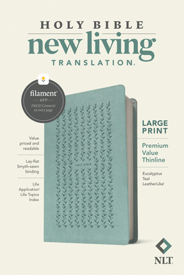 Image for NLT Large Print Premium Value Thinline Bible, Filament Enabled Edition (LeatherLike, Eucalyptus Teal)