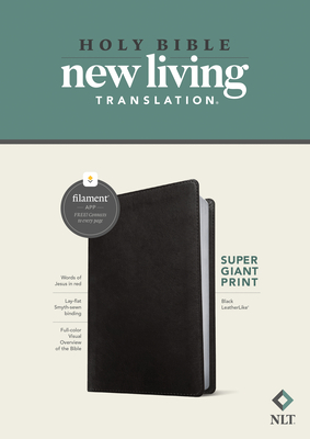 Image for NLT Super Giant Print Bible, Filament Enabled Edition (Red Letter, LeatherLike, Black)