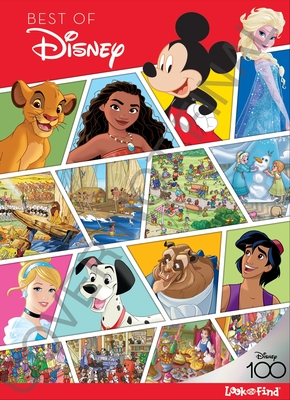 Best of Disney Look and Find Activity Book Celebrating 100 Years of Wonder - Includes Mickey mouse, Frozen, Princesses, Moana, and More! - PI Kids