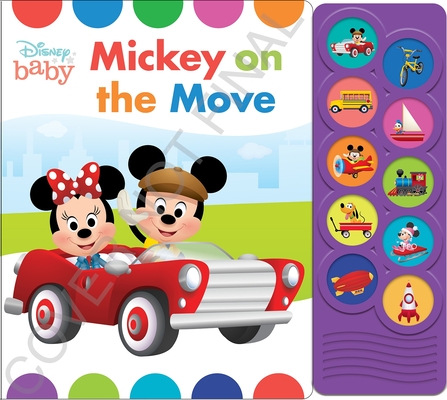 Disney Baby Mickey Mouse, Minnie, and More! - Mickey on the Move 10-Button Sound Book - PI Kids