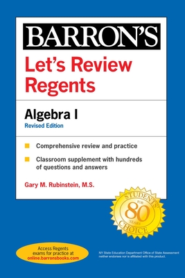 Image for Let's Review Regents: Algebra I Revised Edition (Barron's Regents NY) Let's Review Regents: Algebra I Revised Edition (Barron's Regents NY)