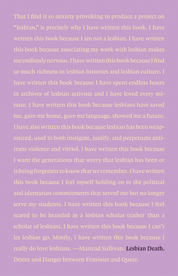 Lesbian Death: Desire and Danger between Feminist and Queer
