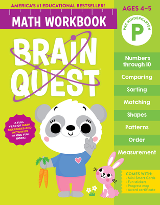 Image for Brain Quest Math Workbook: Pre-Kindergarten (Brain Quest Math Workbooks) Brain Quest Math Workbook: Pre-Kindergarten (Brain Quest Math Workbooks)