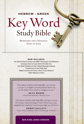 Image for The Hebrew-Greek Key Word Study Bible: NKJV Genuine Leather Burgundy Indexed (Key Word Study Bibles)