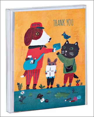Image for Doggy Thank You Notecard Set: 10 full color Thank You - gold foil accent