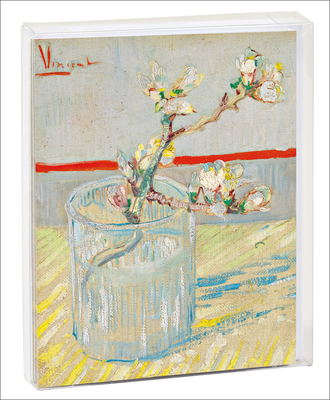 Image for Vincent van Gogh Sprig of Flowering Almond in a Glass, Arles, 1888, Notecard Set