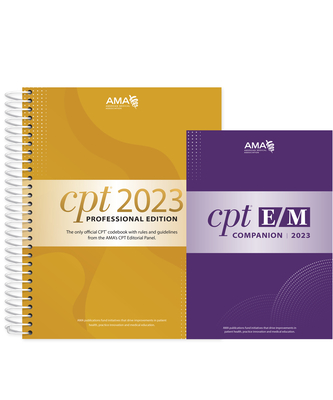 CPT Professional 2023 and E/M Companion 2023 Bundle 9781640162136 1640162135