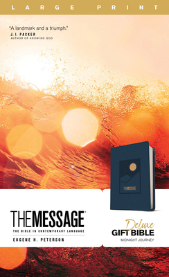 Image for The Message Deluxe Gift Bible, Large Print ( Navy): The Bible in Contemporary Language