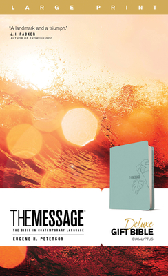 Image for The Message Deluxe Gift Bible, Large Print ( Teal): The Bible in Contemporary Language