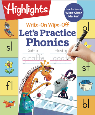 Image for Write-On Wipe-Off Let's Practice Phonics (Highlights Write-On Wipe-Off Fun to Learn Activity Books)