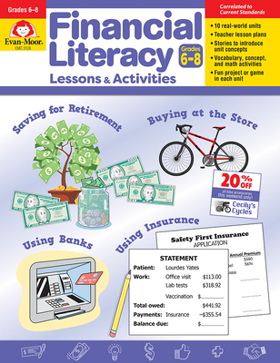 Financial Literacy Lessons and Activities for Grade 6 Teachers Resource Book, Reproducible Worksheets, Homeschool Resources, Classroom Lessons, Math Word Problems, Money Games