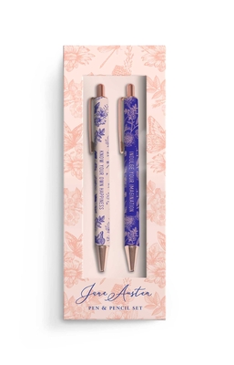 Jane Austen: Floral Pen and Pencil Set (Set of 2)