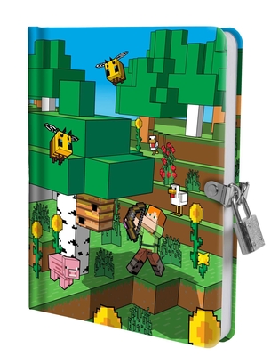 Minecraft: Mobs Glow-in-the-Dark Lock & Key Diary (Gaming)
