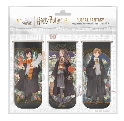Image for Harry Potter: Floral Fantasy Magnetic Bookmark Set (Set of 5)