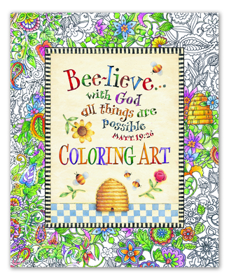 Image for Bee-lieve?with God All Things are Possible Coloring Art