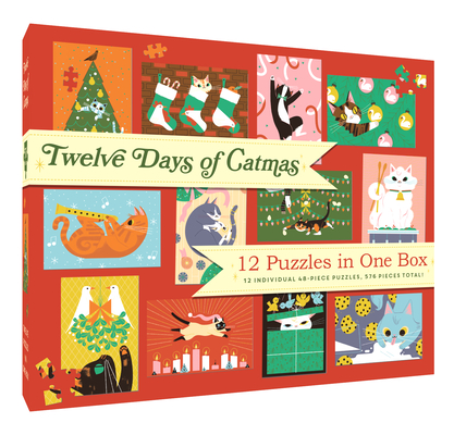 Image for Chronicle Books 12 Puzzles in One Box: Twelve Days of Catmas