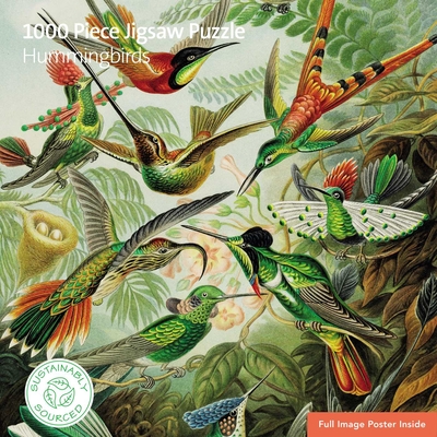 Adult Sustainable Jigsaw Puzzle V&A: Hummingbirds: 1000-pieces. Ethical, Sustainable, Earth-Friendly