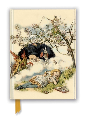 British Library: Alice Asleep, from Alice's Adventures in Wonderland (Foiled Journal) (Flame Tree Notebooks)