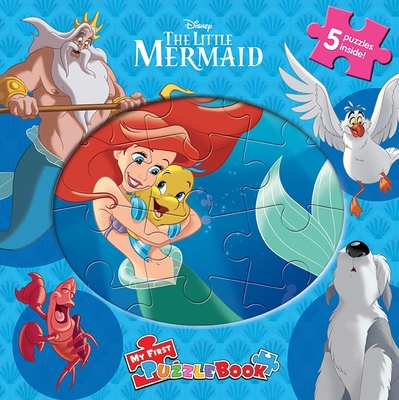 Disney The Little Mermaid My First Puzzle Book - Jigsaw Puzzles for kids, 10-page board book, 5 puzzles to enjoy
