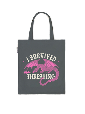 Fourth Wing: I Survived Threshing (Pink Dragon) Tote Bag